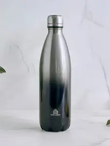 Home Centre Silver-Toned Stainless Steel Water Bottle 1L