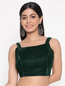 flaher Square Neck Sleeveless Saree Blouse