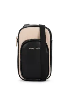 Fastrack Black Color Block Sling