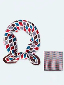QUECY Women Geometric Printed Scarf