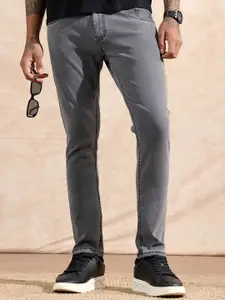 WROGN Men Comfort Slim Fit Mid-Rise Non Stretchable Jeans