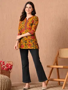 Anouk Rustic Women V-Neck Floral Printed Kurti