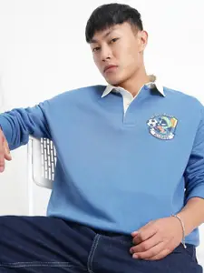 HIGHLANDER Men Warner Bros Looney Tunes Printed Oversized Sweatshirt