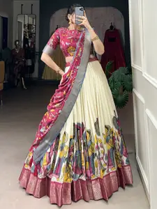 Aika Printed Ready to Wear Lehenga & Unstitched Blouse With Dupatta