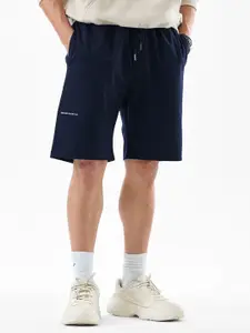 Snitch Men Mid-Rise Regular Fit Cotton Shorts