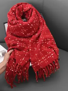 QUECY Women Checked Scarf