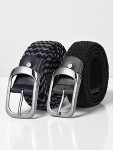 CRUSSET Men Pack Of 2 Braided Belt