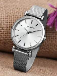 DressBerry Women Dial & Stainless Steel Straps Analogue Watch DB-LR003-SLV