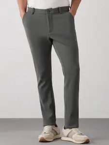 Red Flame Men Slim Fit Mid-Rise Regular Trousers