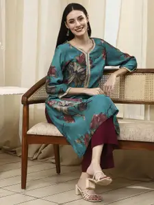 Biba Women Floral Printed Daily A-Line Kurta