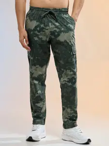 Technosport Men Camouflage Printed Straight Fit Cargos