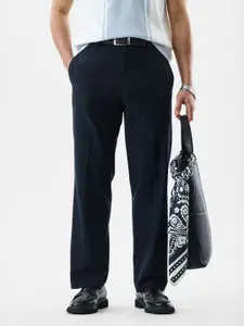 Snitch Men Mid-Rise Regular Fit Trousers
