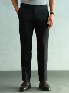 Arrow Men Solid Slim Fit Formal Trousers