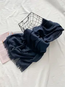 QUECY Women Frayed Border Scarf