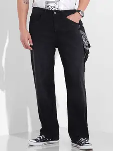 The Indian Garage Co. Men Cotton Relaxed Fit Mid-Rise Light Fade Stretchable Jeans