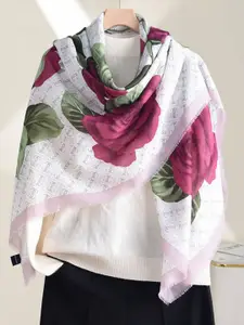 QUECY Women Printed Taping Scarf