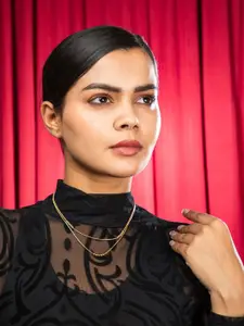 Niscka Gold-Plated Minimal Necklace