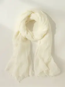 QUECY Women Solid Woollen Scarf