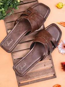 Shoestail Women Open Toe Flats