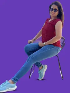 Bhanderi Fashion Women V-Neck Casual Top