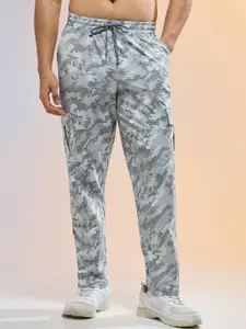 Technosport Men Printed Straight Fit  Sports Cargo Trackpants with TS LYTRA