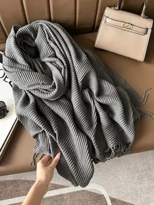QUECY Women Textured Scarf