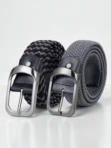 CRUSSET Men Pack of 2 Braided Belt