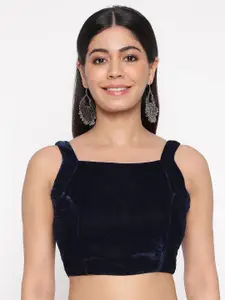 flaher Square Neck Sleeveless Saree Blouse