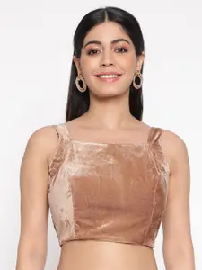 flaher Square Neck Sleeveless Saree Blouse