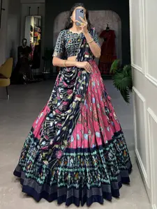 Aika Printed Ready to Wear Lehenga & Unstitched Blouse With Dupatta