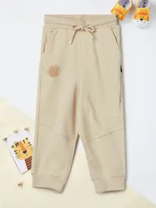 max Boys Mid Rise Pure Cotton Joggers