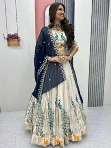 Kedar Fab Embroidered Unstitched Lehenga Choli