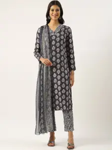 Ethnovog Floral Printed Unstitched Dress Material