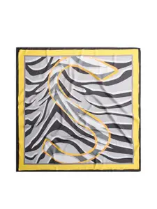 QUECY Women Abstract Printed Scarf