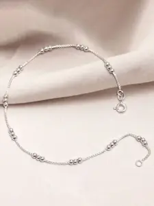 LeCalla 925 Sterling Silver-Plated Anklet