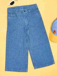 Pantaloons Junior Girls Flared Mid-Rise Low Distress Jeans