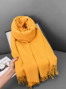 QUECY Women Tasselled Border Scarf