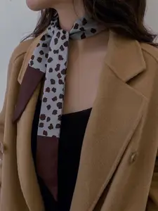 QUECY Women Abstract Printed Scarf