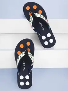 TWO SOFT Women Printed Thong Flip-Flops