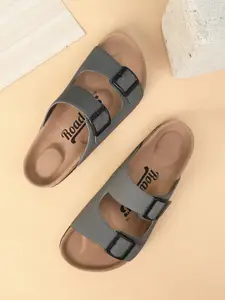 The Roadster Lifestyle Co. Men Casual Double-Strap Buckle Comfort Sandals