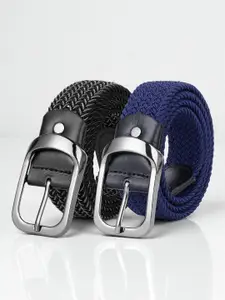 CRUSSET Men Set of 2 Braided Belt