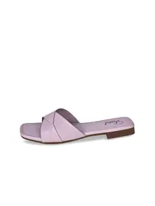 Shoestail Women Open Toe Flats