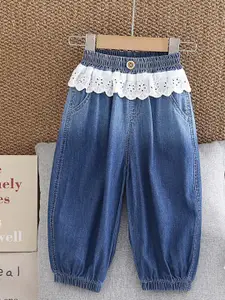 StyleCast x Revolte Girls Jogger Mid-Rise Light Fade Stretchable Jeans