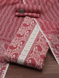 Biba Paisley Printed Tissue Unstitched Dress Material