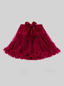 INCLUD Girls Flared Bow Tutu Mini Skirt