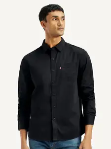 Levis Slim Fit Long Sleeves Spread Collar Cotton Opaque Casual Shirt