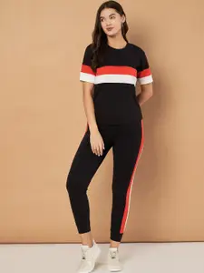 DTR FASHION Striped T-shirt & Trousers