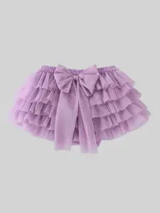 INCLUD Girls Flared Bow Tutu Mini Skirt