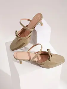 Froh Feet Women Kitten Heel Mules with Bows