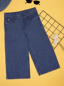 Pantaloons Junior Girls Flared Mid-Rise Jeans